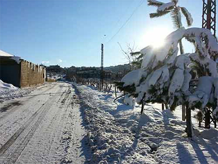 La tormenta Windy cubre las carreteras de nieve Windy abandona Líbano dejando paso al hielo